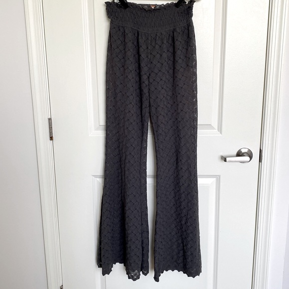 Free People Pants - Free People Crochet Flare Pants